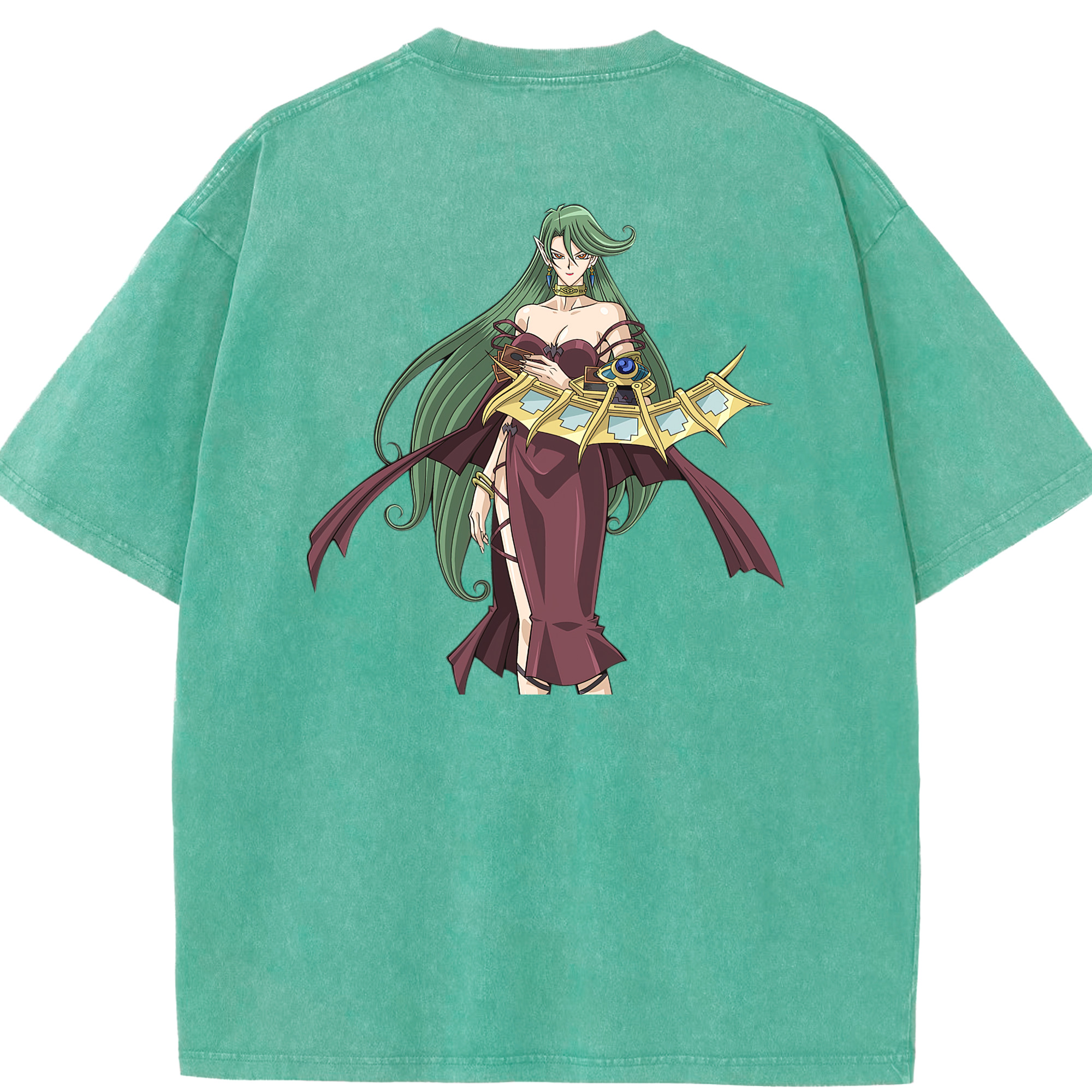 （画像用） 遊☆戯☆王 Yu-Gi-Oh! 綿100% ヴィンテージ風 半袖Tシャツ（背面プリント）